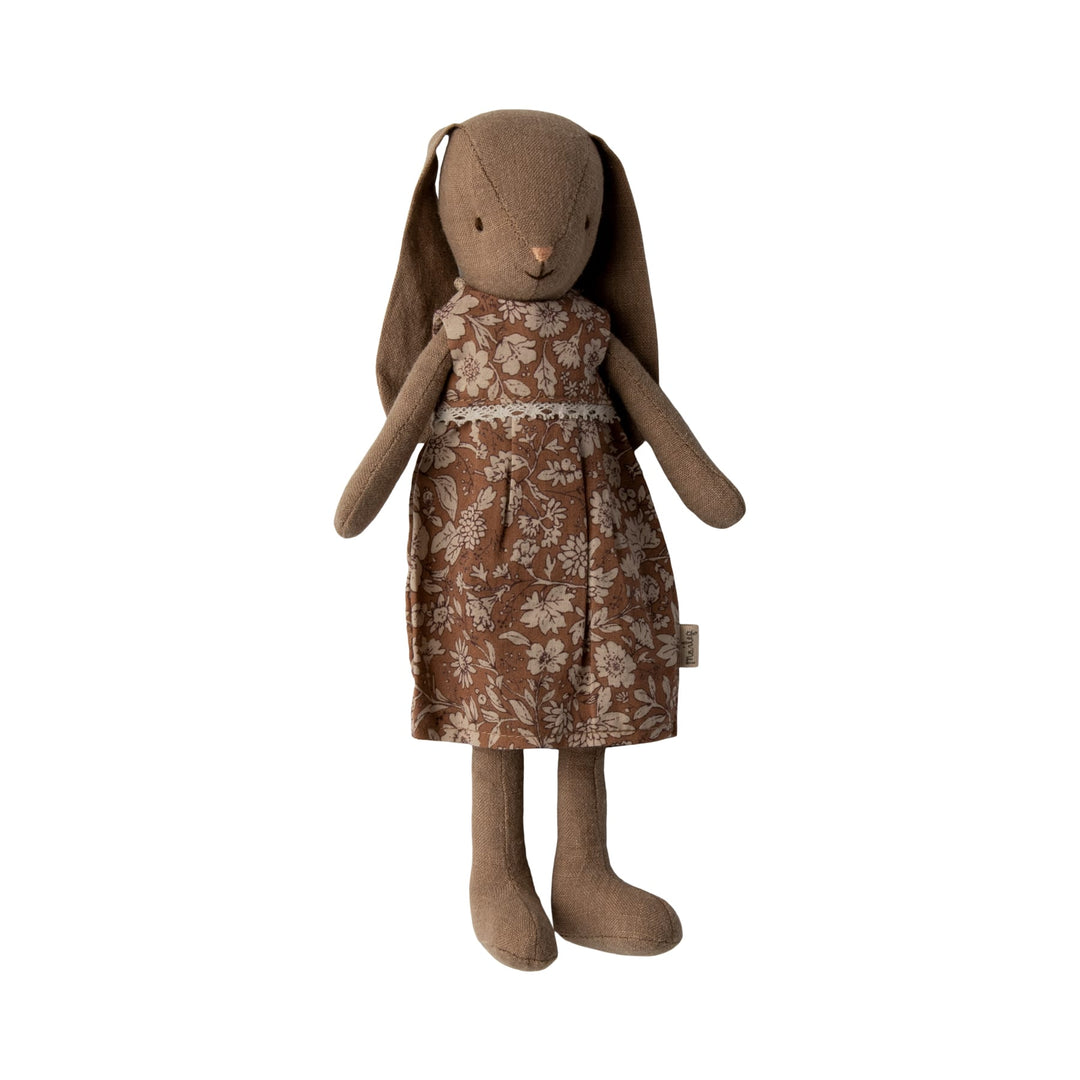 Coniglietta marrone con abito, Size 2, Bunny dress | Maileg