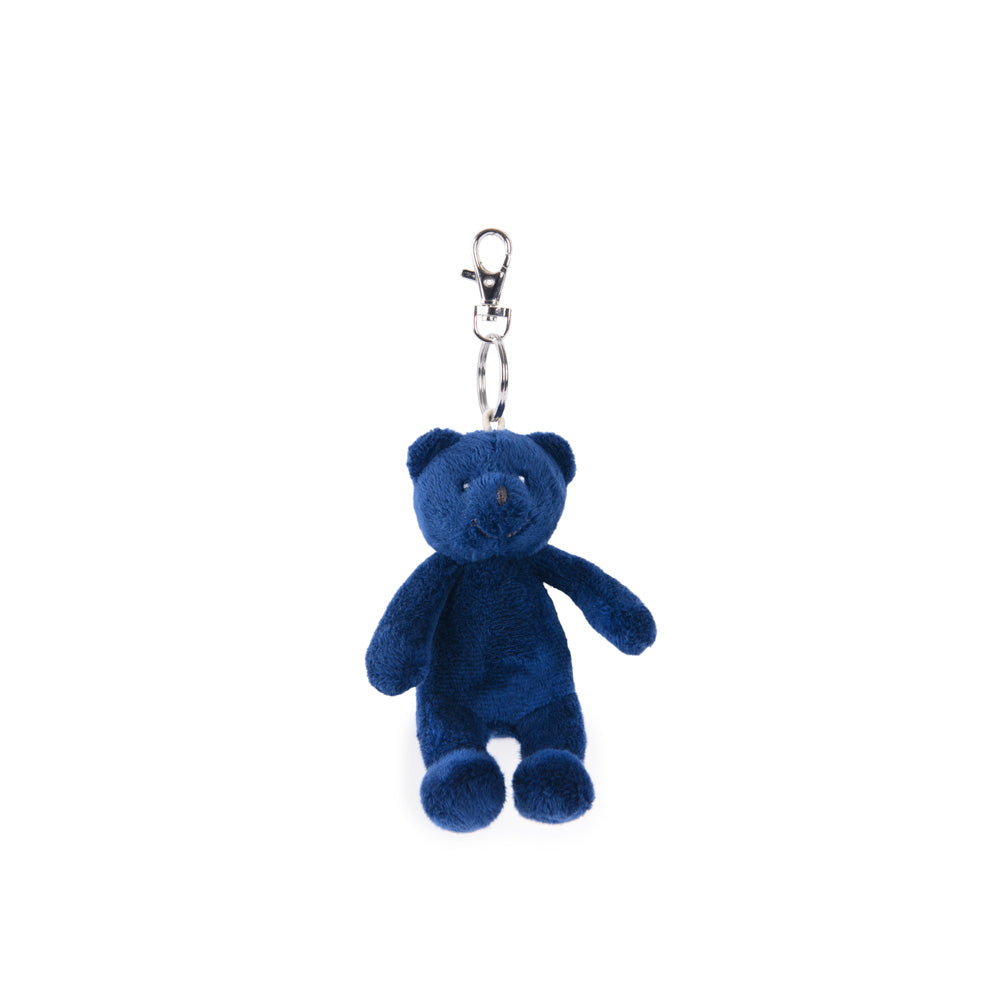 Portachiavi peluche orsetto blu navy, Doudou Ospedale Moulin Roty