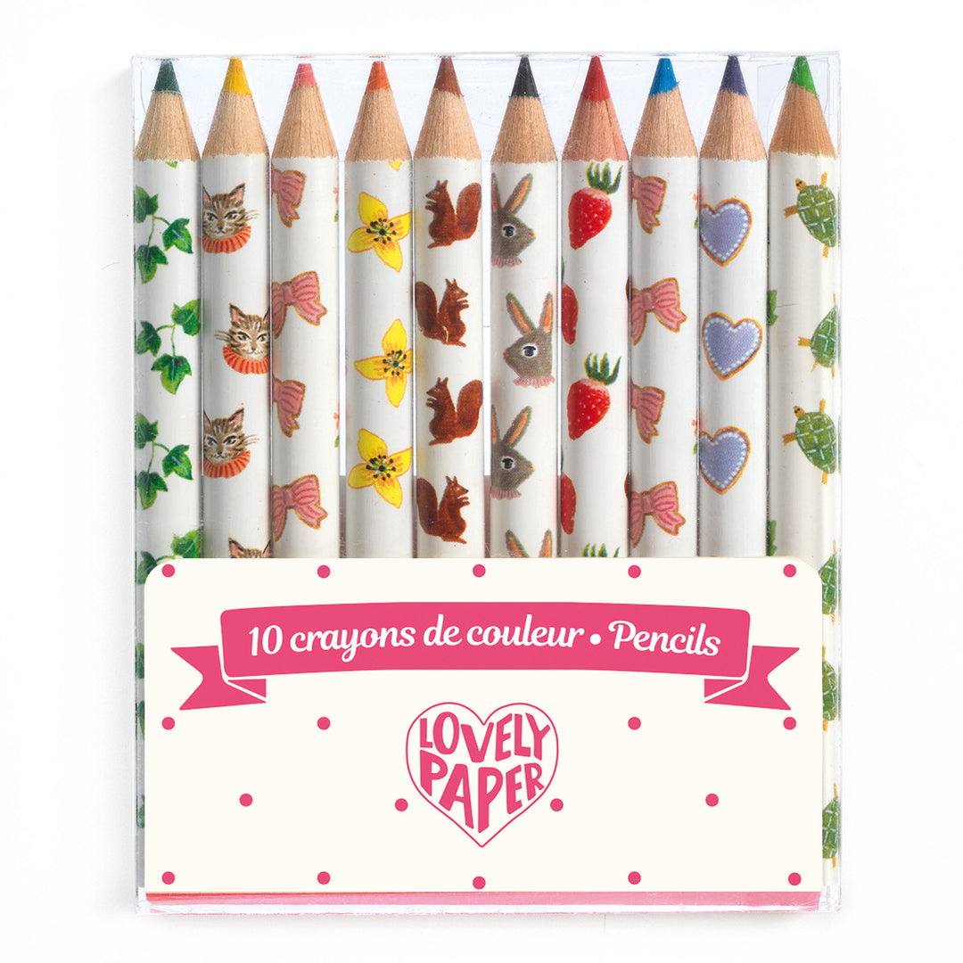 Set 10 mini matite colorate Aiko | Djeco