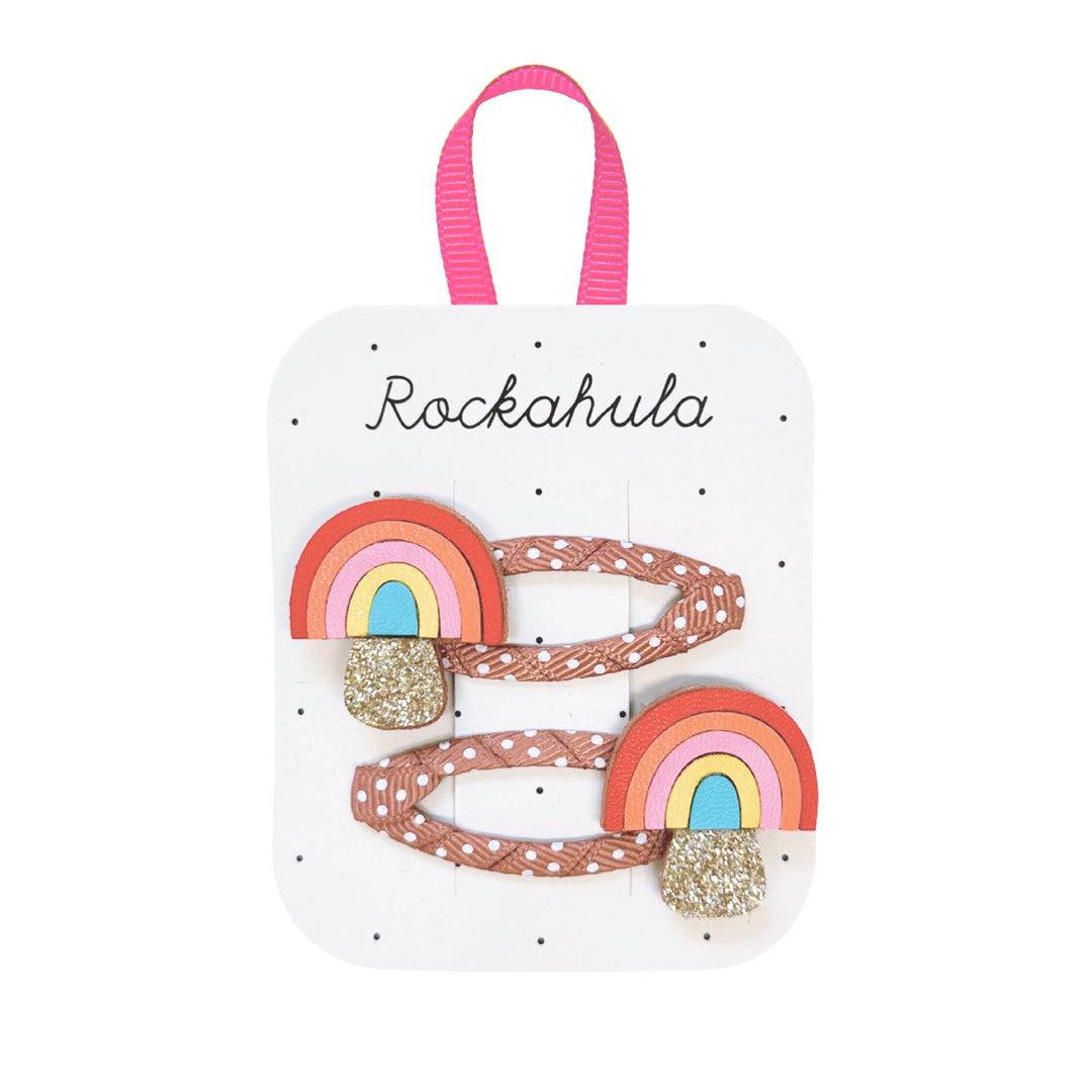 Fermagli per capelli bambini Fungo arcobaleno | Rockahula Kids