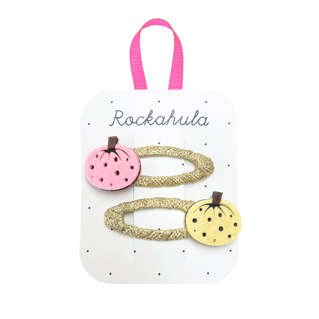 Fermagli per capelli Halloween Zucca | Rockahula Kids