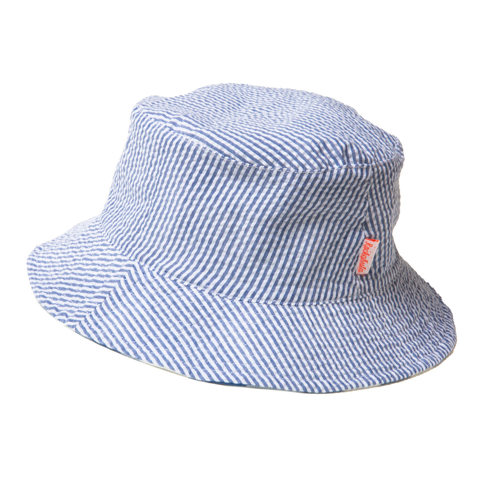 Cappello da pescatore reversibile, Quadretti blu (3-6 anni) Rockahula