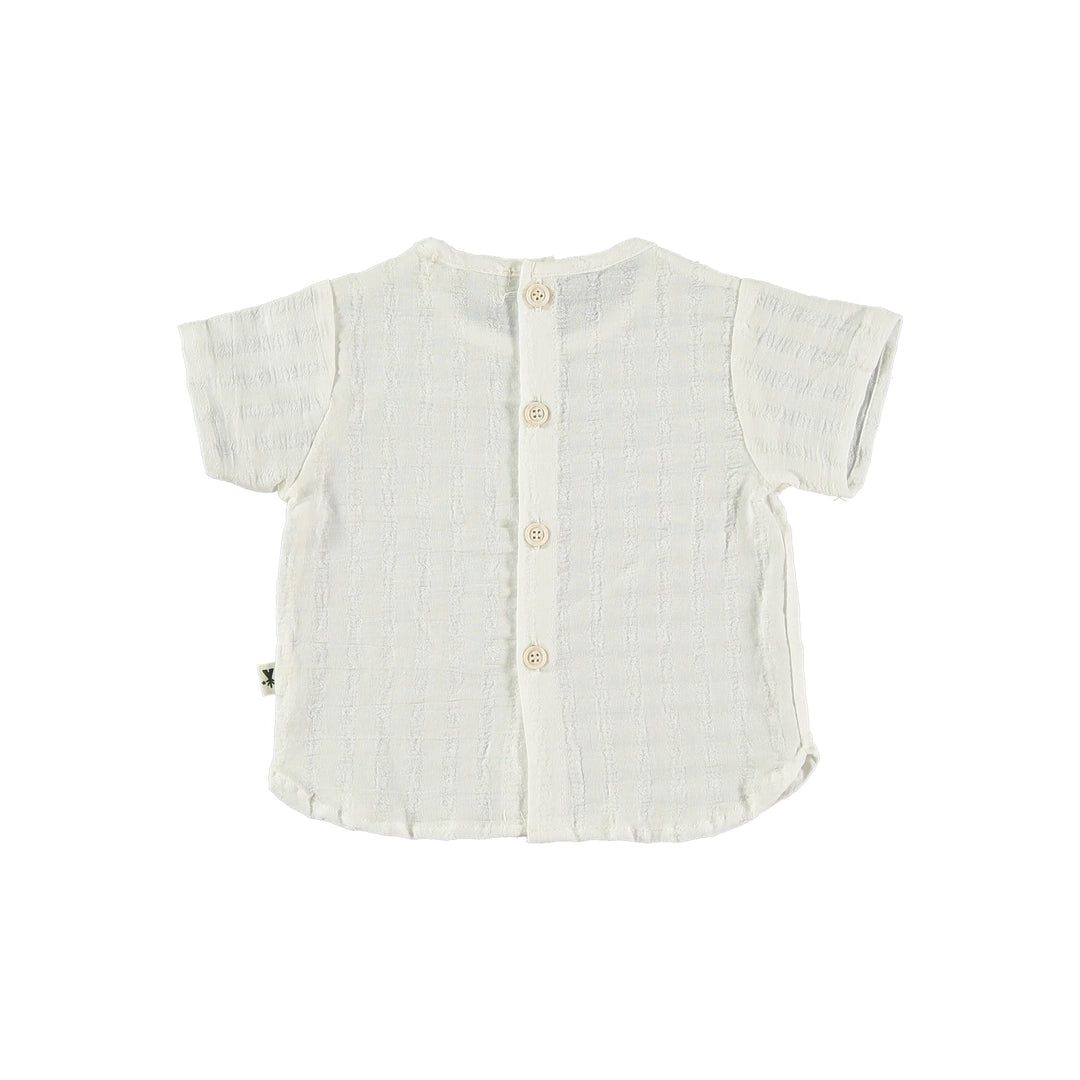 Camicia bebè in cotone bianco
