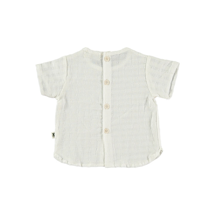 Camicia bebè in cotone bianco