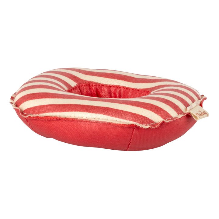 Maileg | Mini Gommone Righe, Rubber Boat Small Mouse Red Stripe