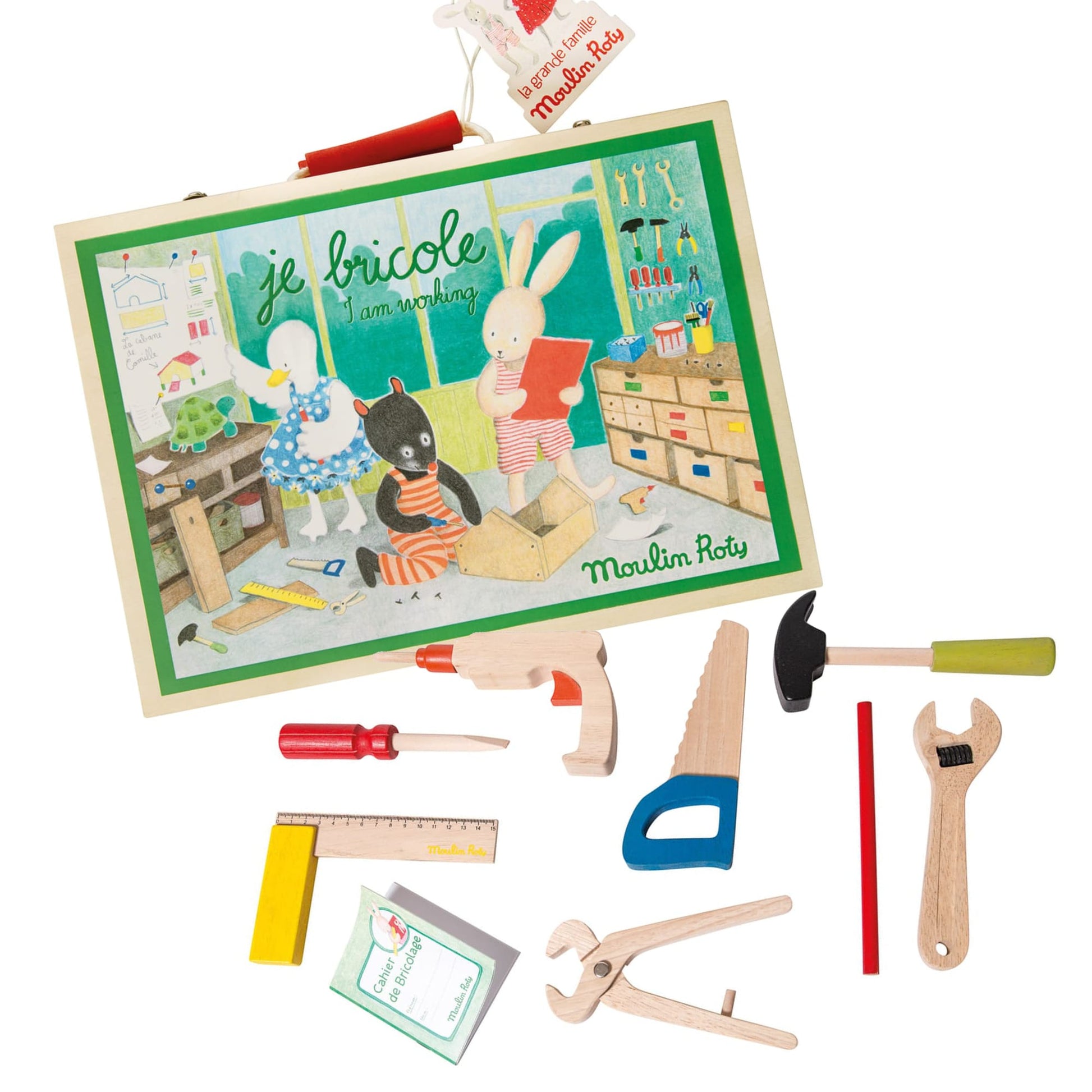 Moulin Roty | Valigetta Falegname Attrezzi in Legno La Grande Famille