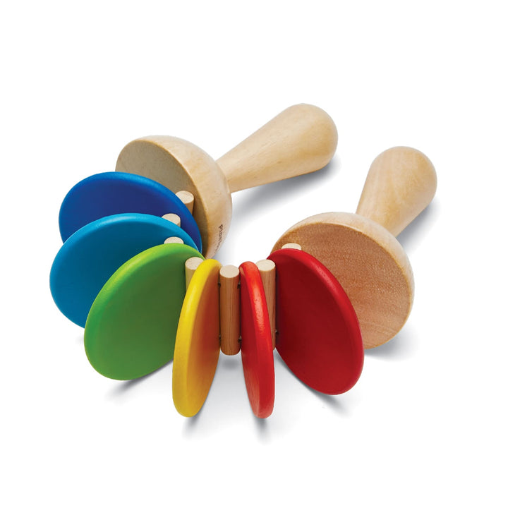 Plant Toys | Nacchere in legno, Clatter rainbow
