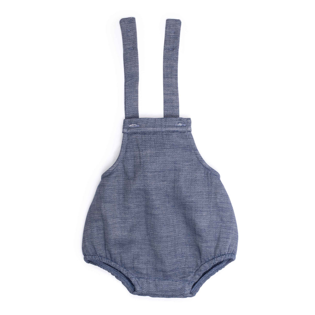 Moulin Roty | Pagliaccetto in Chambray Denim, Féreol Pomme des Bois