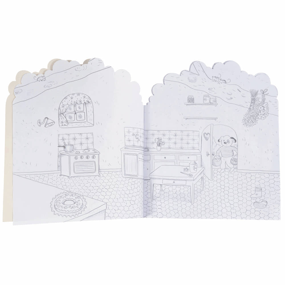 Quaderno Albero da Colorare con 160 Adesivi | Moulin Roty 632626 La Grande Famille