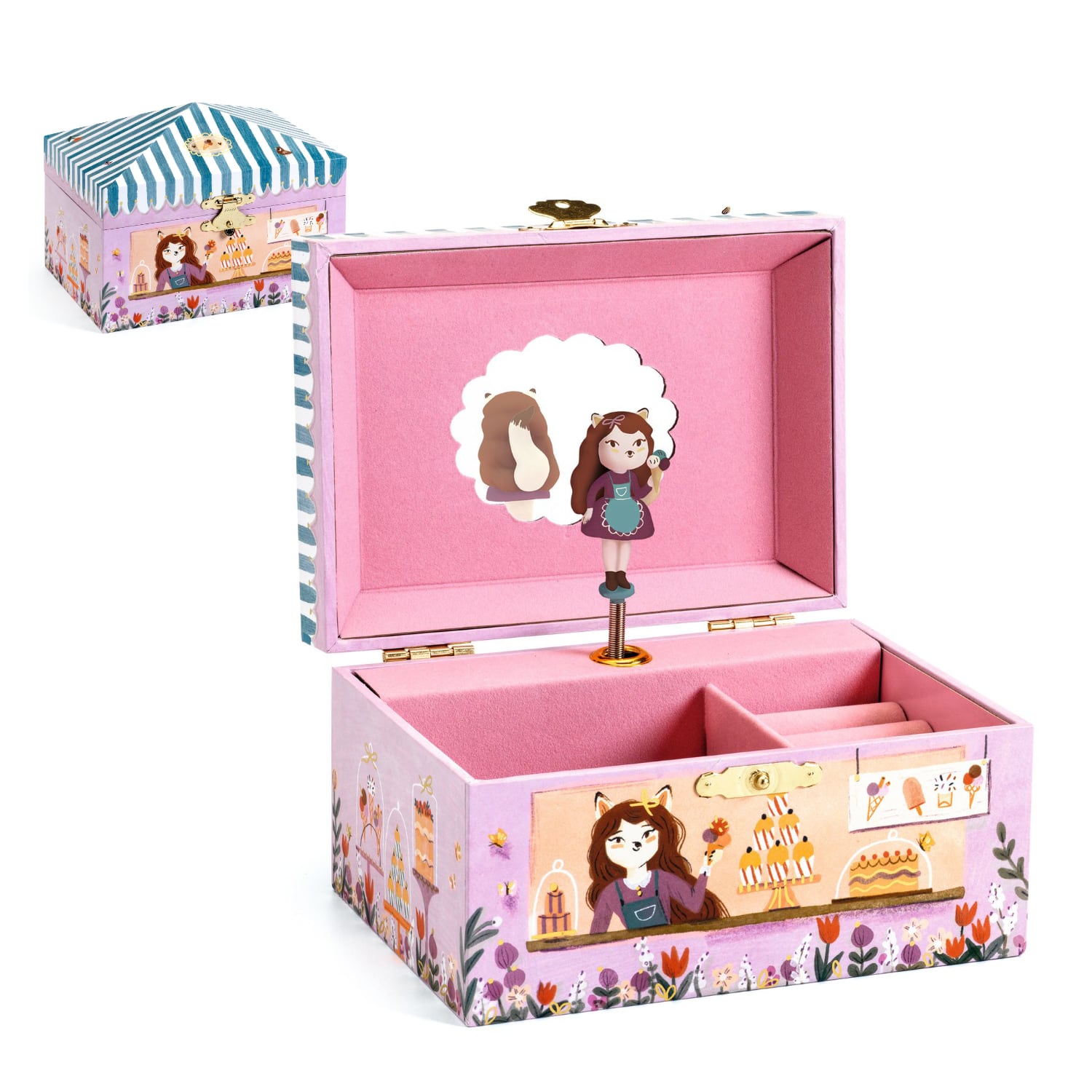 Portagioie Musicale Con Ballerina ProCase - Scatola Organizer Rosa Per Bambine, Regalo Compleanno