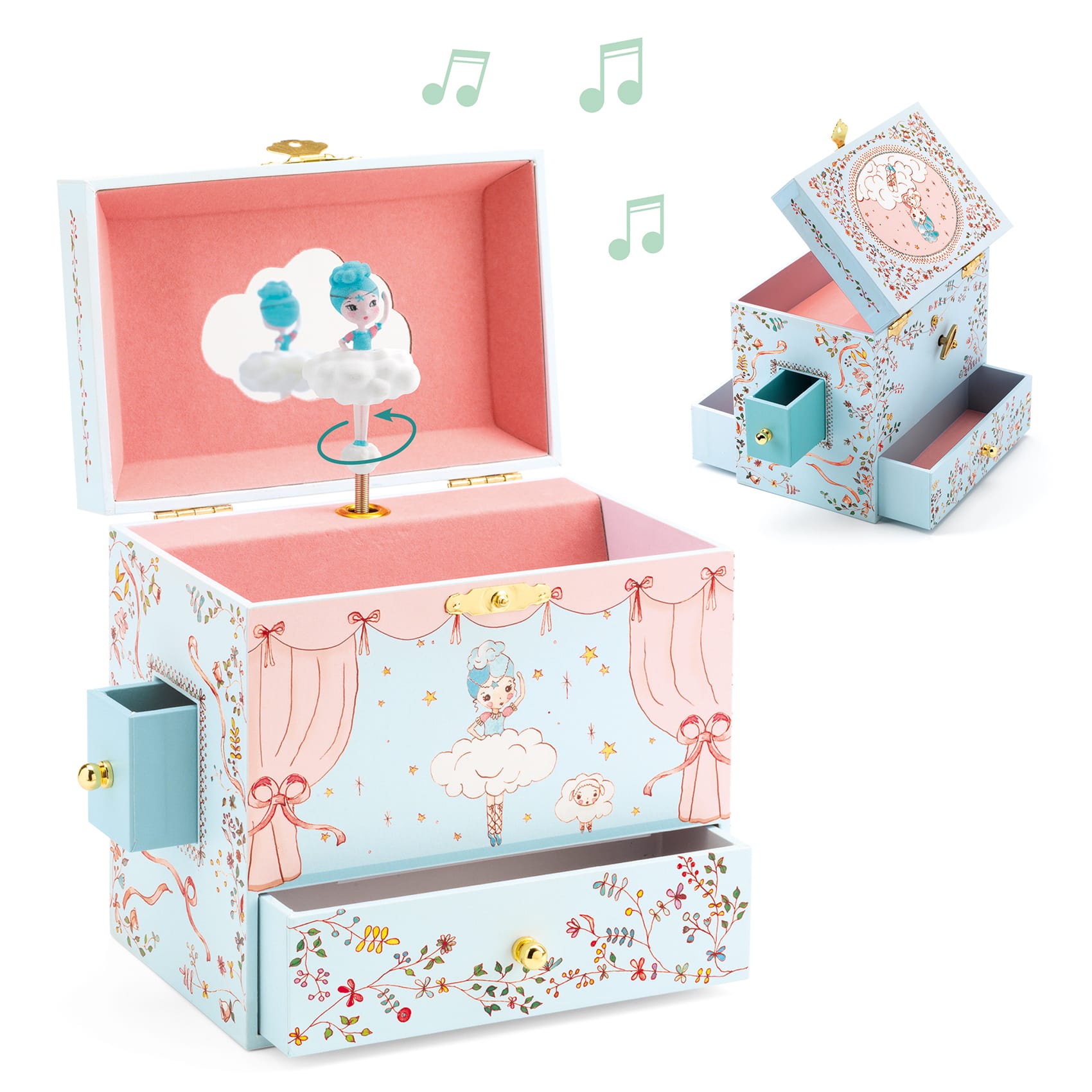 MAGT Carillon Vintage Costellazioni: Scatola Musicale Con LED E Dea Rotante, Regalo Per Il Leone!