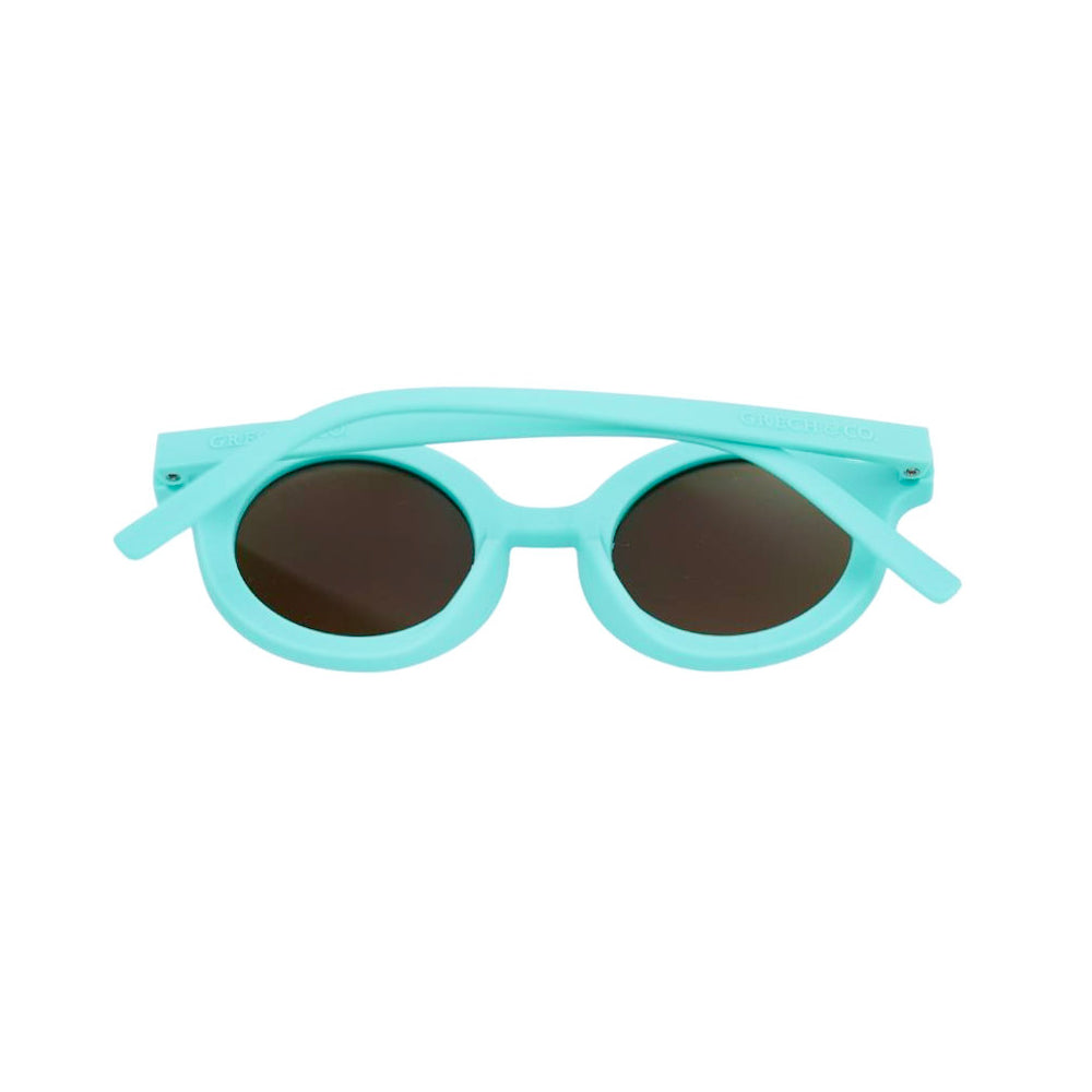 Grech&Co | Occhiali da sole flessibili UV400, Round Bambini Aqua