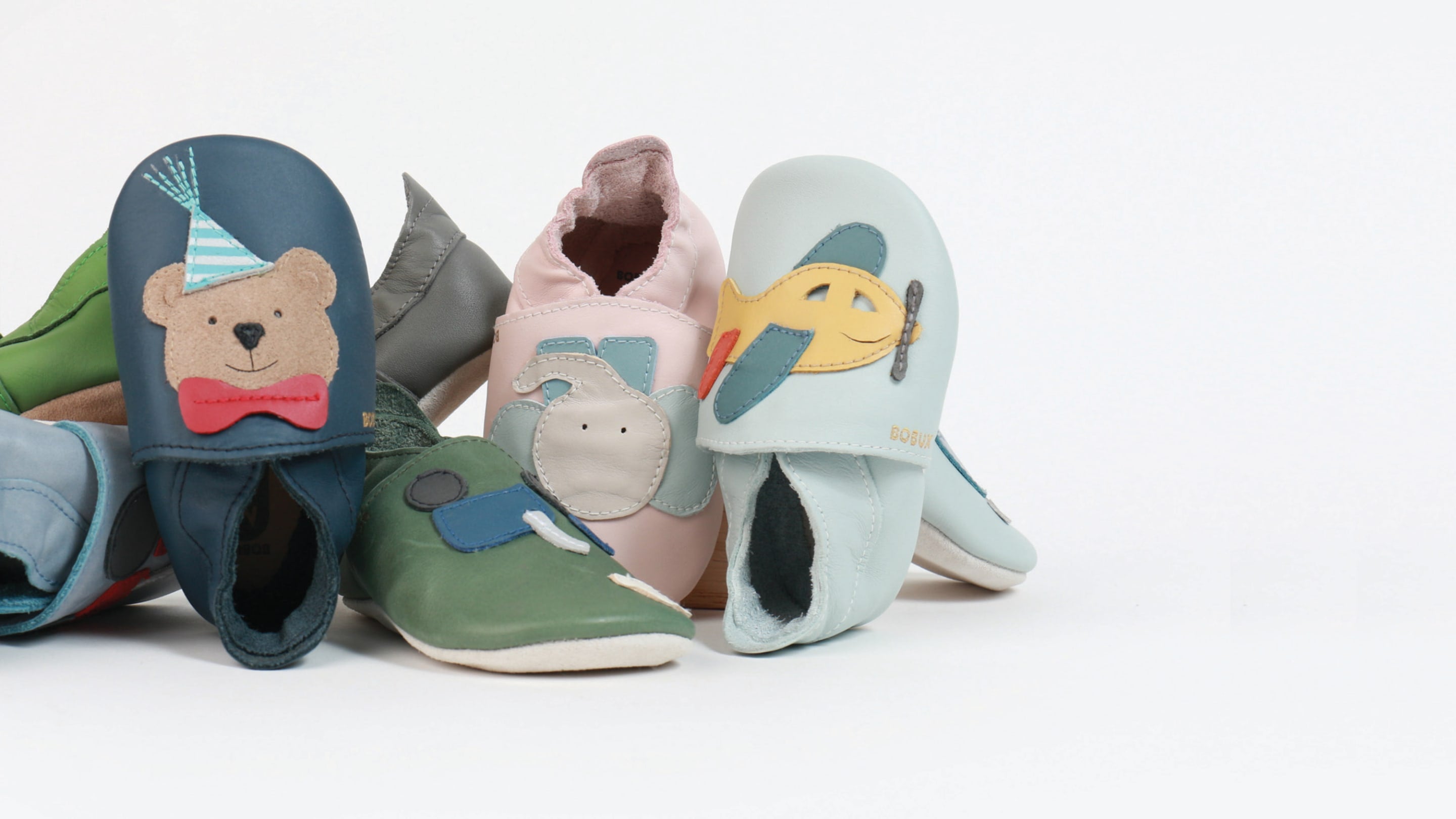 Bobux Babbucce Soft Soles in Pelle per bambini, Shop Online PIPI & PUPU and friends