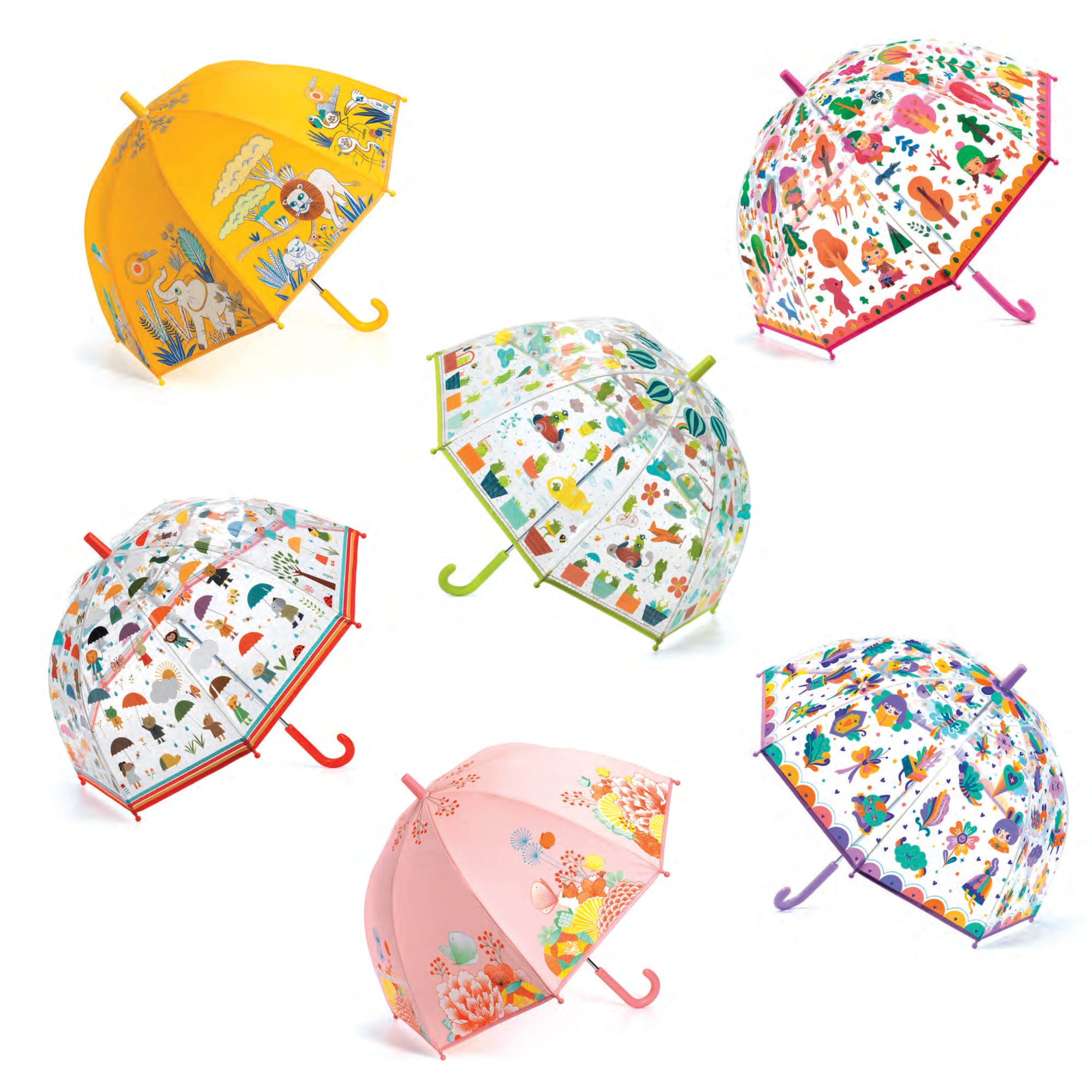 Ombrelli per Bambini Djeco - Trasparenti e Cambia Colore