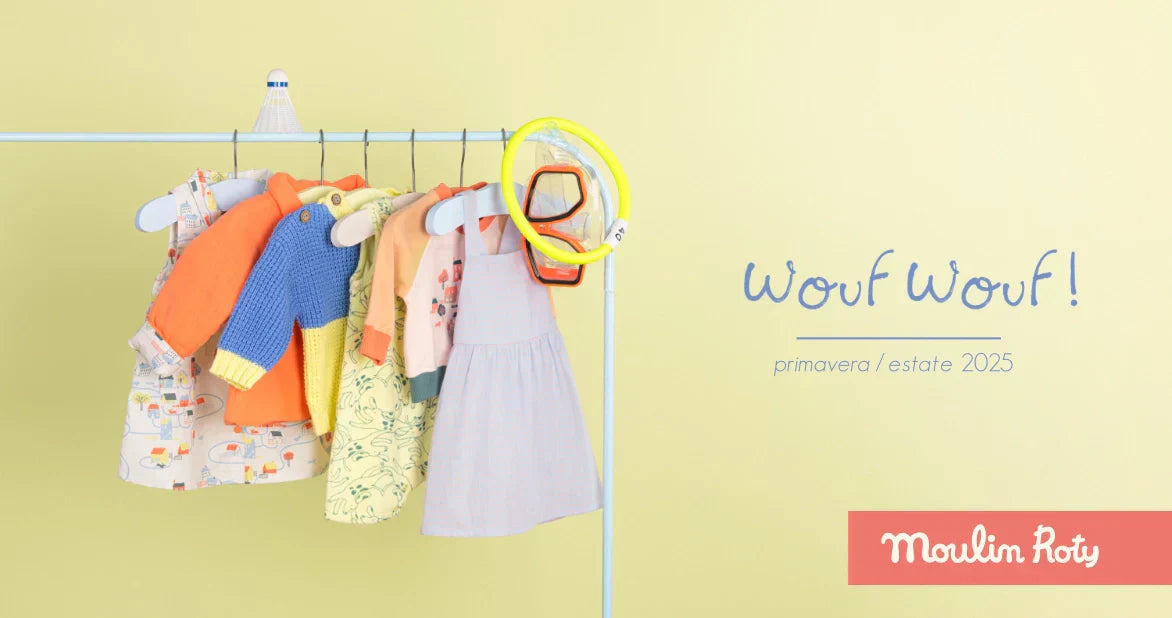 Moulin Roty Wouf Wouf! Primavera/Estate 2025: Una Collezione Giocosa e Confortevole