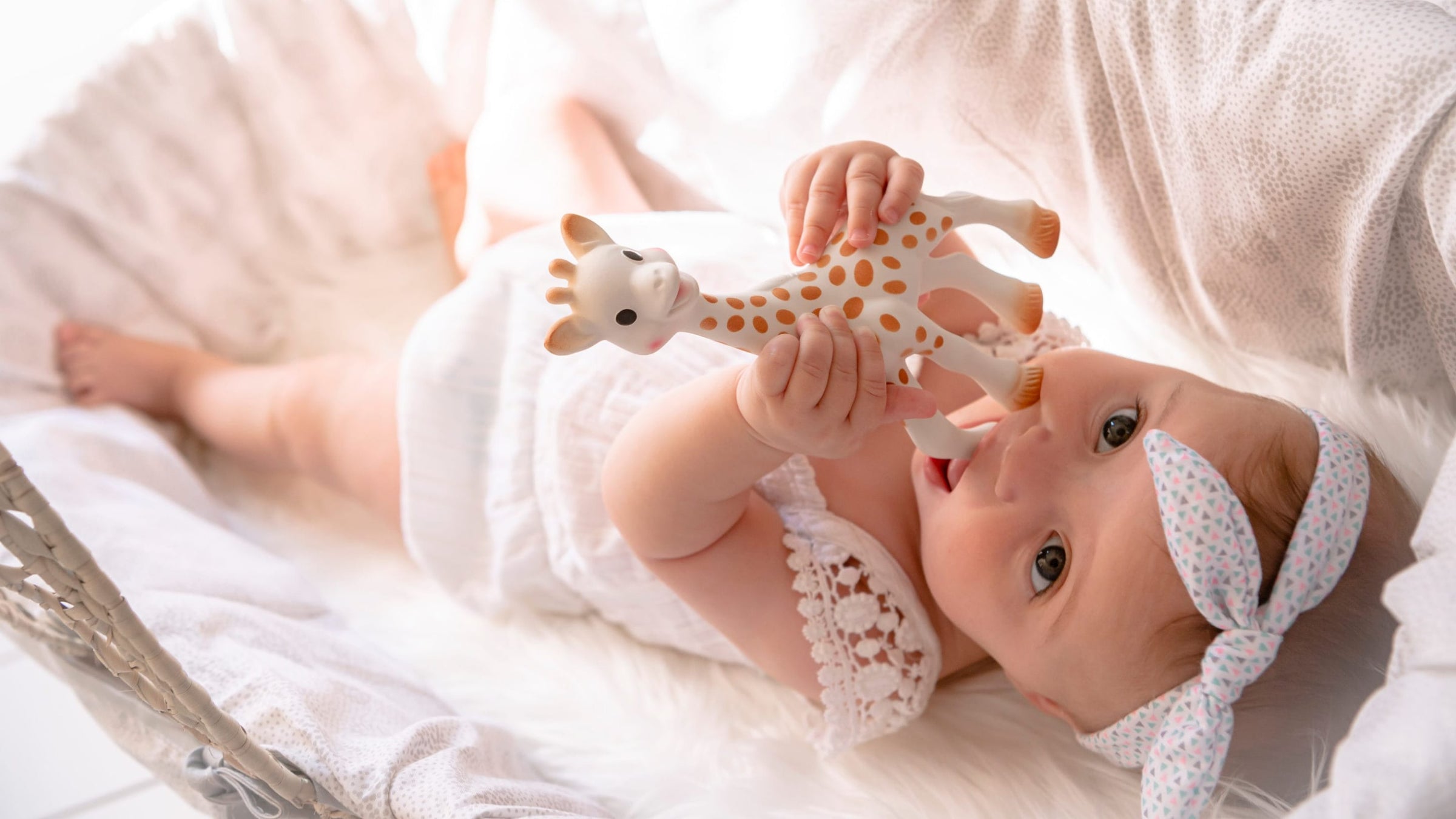 Sophie la giraffa gioco in gomma naturale Dentizione ciucci e portaciuccio neonati