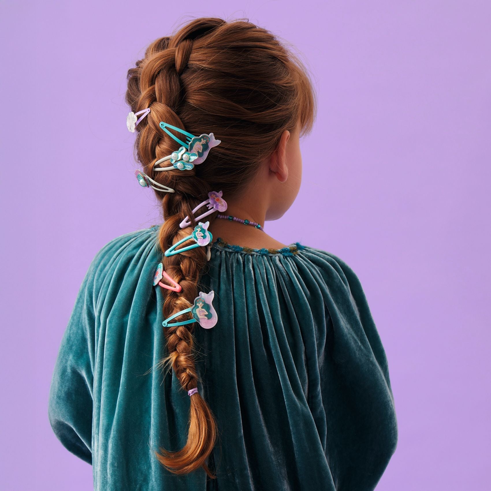 Lotto Di 8 Fermagli Per Capelli Viola Per Bambole American Girl 18 Pollici, Accessori Veloci Per Giochi