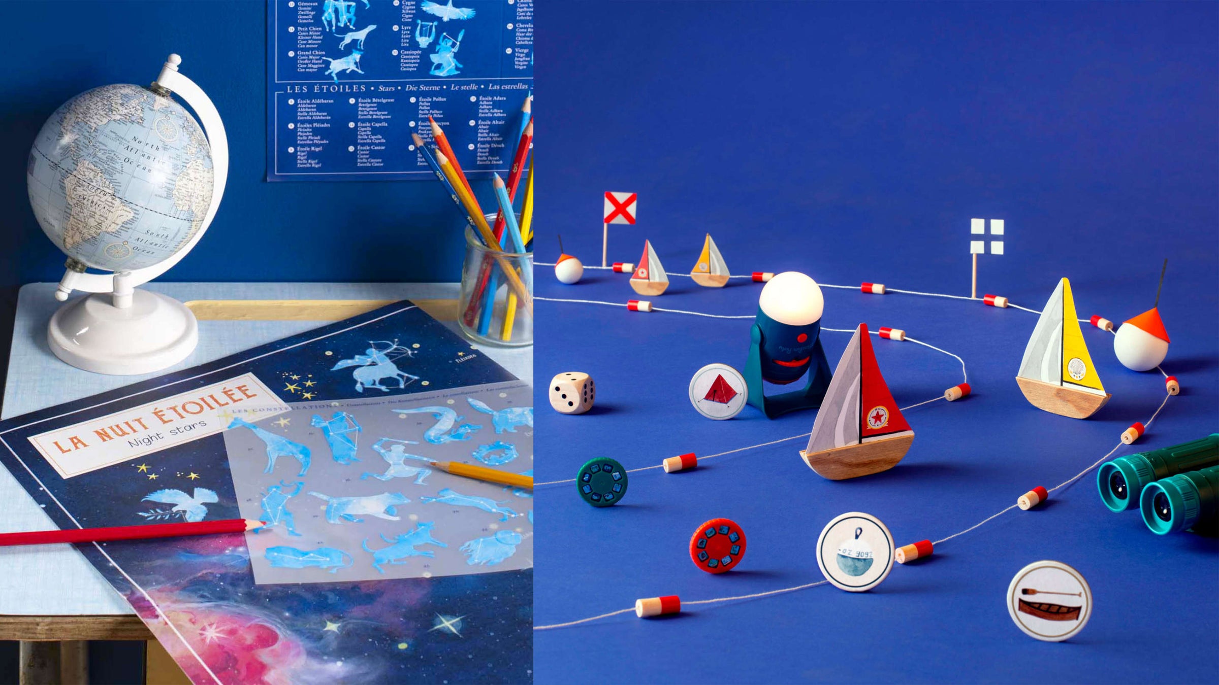 Les grands explorateurs Moulin Roty, Giochi per esploratori per scoprire la terra e il mondo