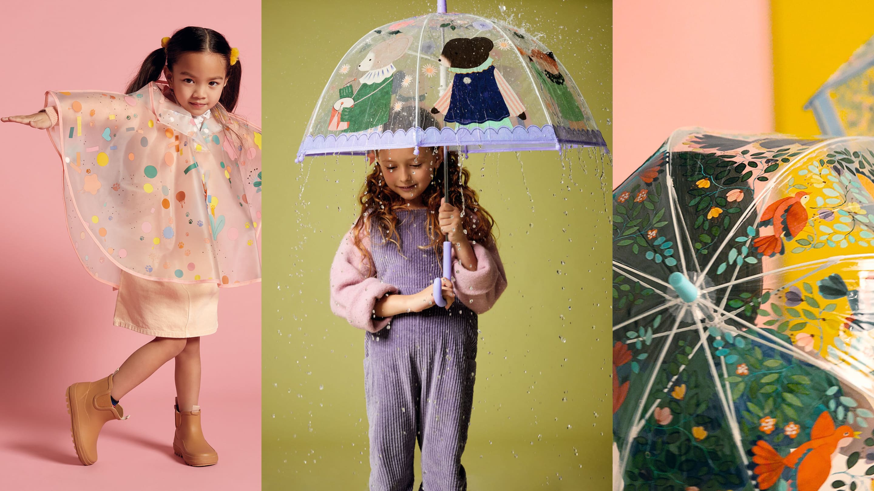 Ombrelli e mantelle da pioggia per bambini - Djeco e Little L