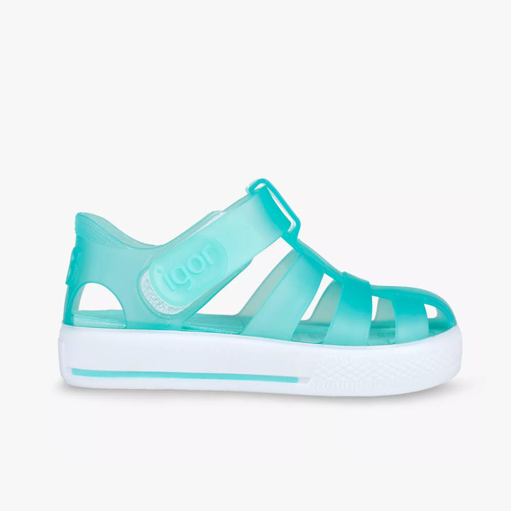 Beach Sandals, Jelly Aquamarine