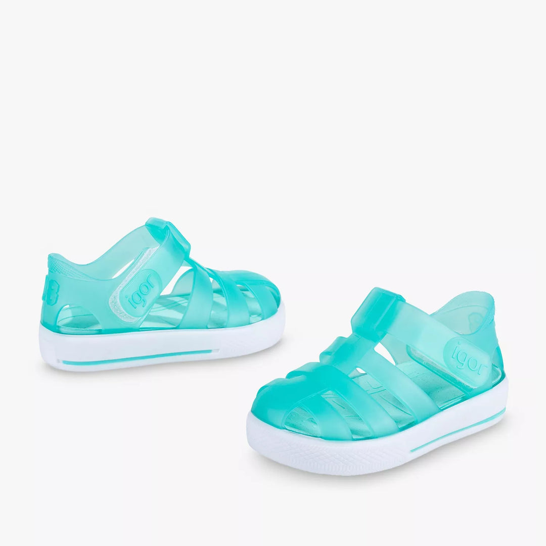 Beach Sandals, Jelly Aquamarine