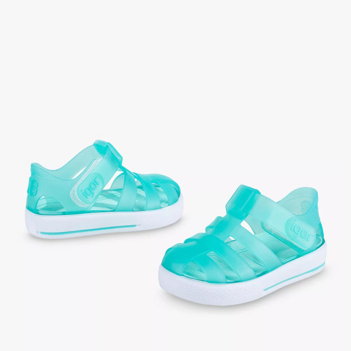 Beach Sandals, Jelly Aquamarine