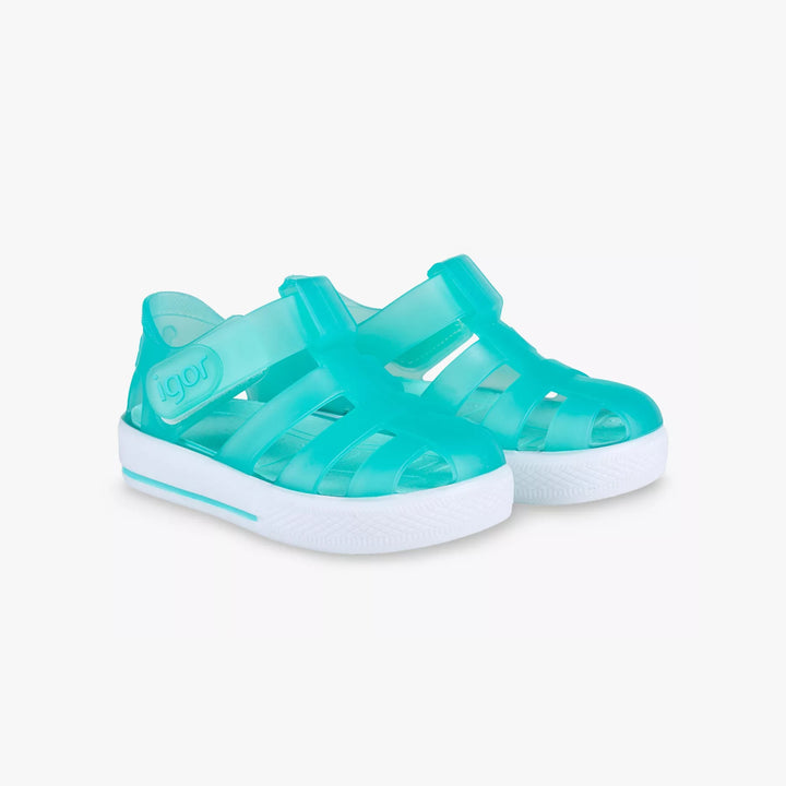 Beach Sandals, Jelly Aquamarine
