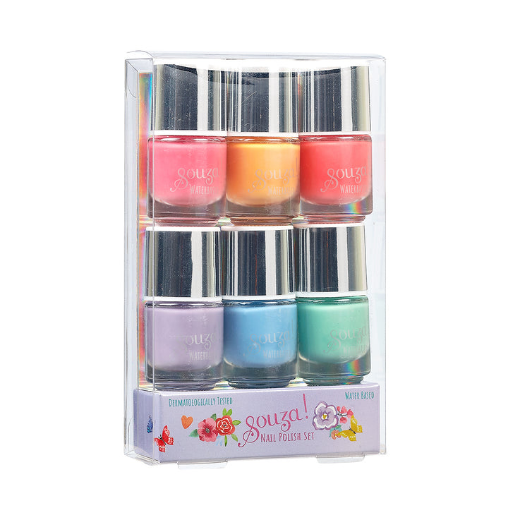 Set of 6 nail polishes, Party