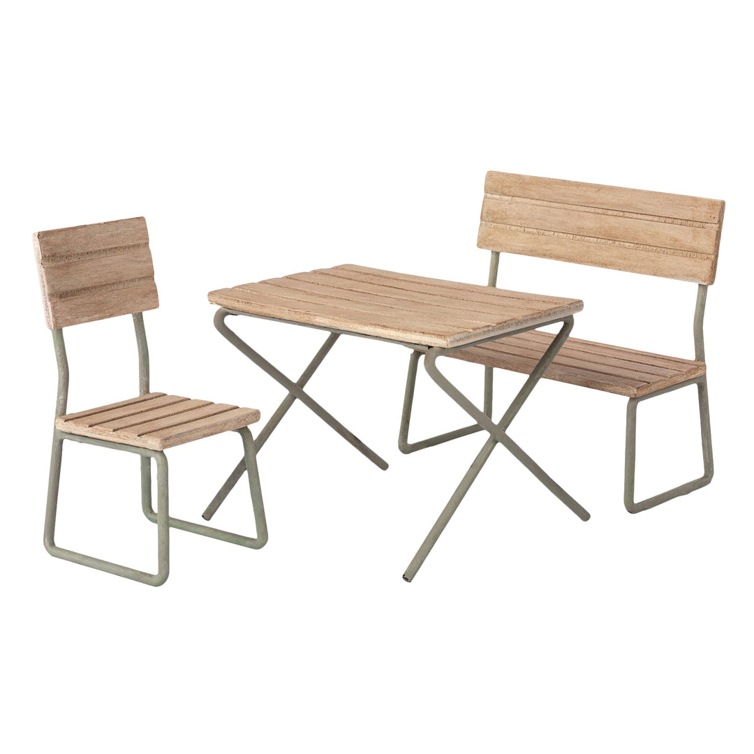 Maileg | Set tavolo e sedie da giardino in miniatura