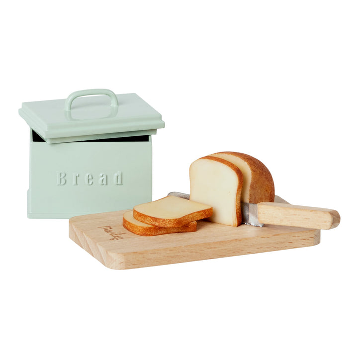 Maileg | Scatola per pane in miniatura con tagliere e coltello