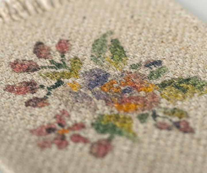 Miniature Rug, Flowers - Small