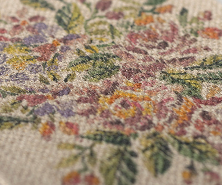 Miniature Rug, Flowers - Medium