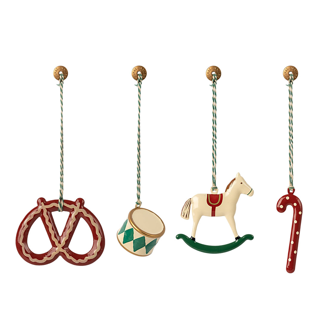 Maileg | Set di ornamenti Natalizi in metallo Peter’s Christmas