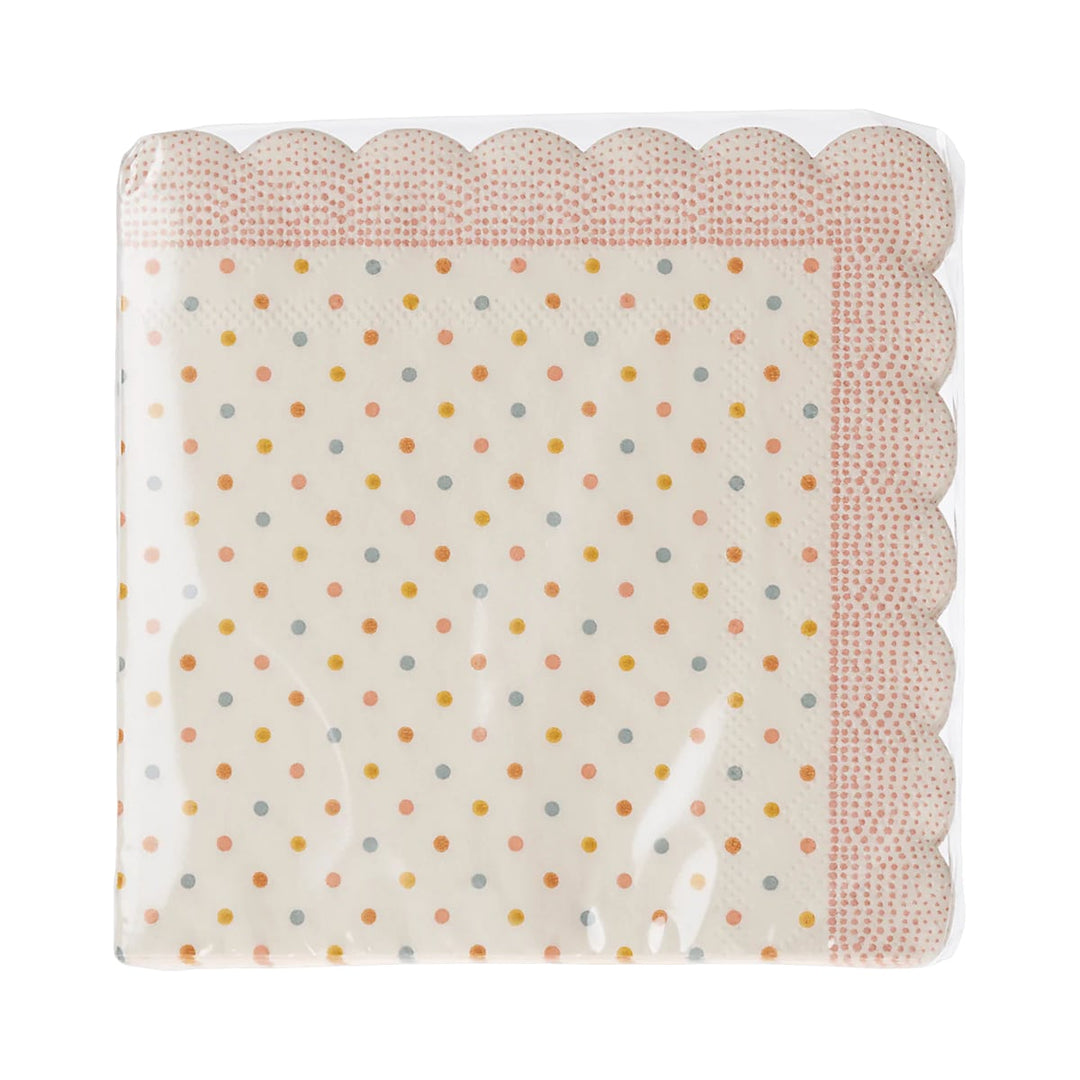 Tovaglioli per Pasqua, Pois colorati rosa | Maileg