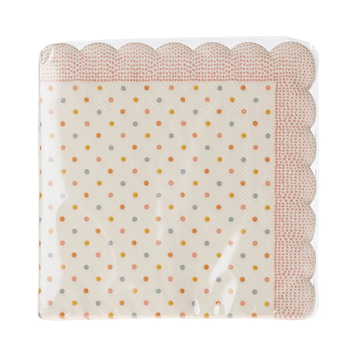 Tovaglioli per Pasqua, Pois colorati rosa | Maileg