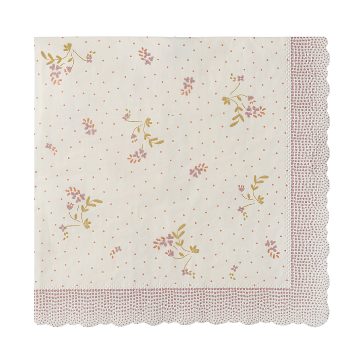 Napkins, Flowers - Bea pink