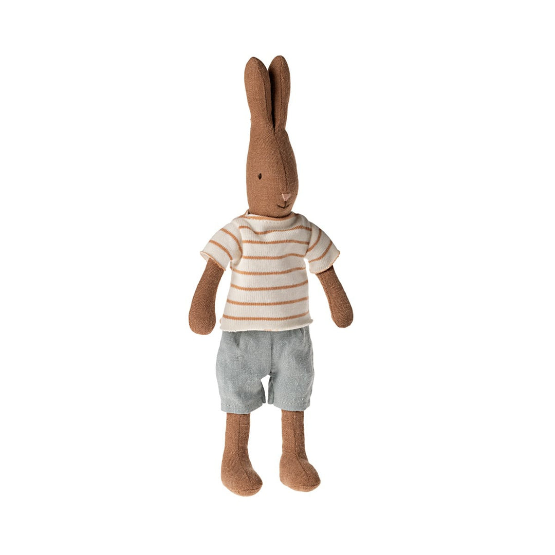 Coniglio cioccolato con maglietta e pantaloncini, Taglia 1 | Maileg