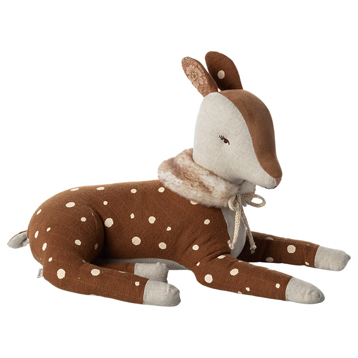 Cosy Bambi in linen and cotton, White