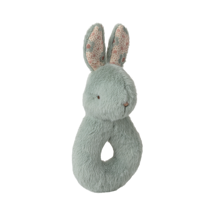 Rabbit Rattle and Muslin Set, Mint