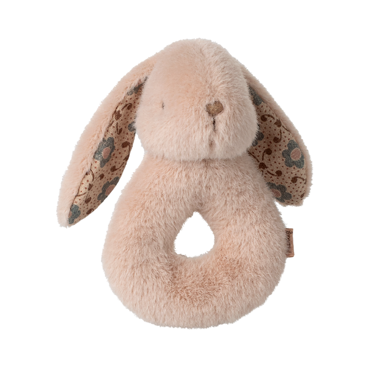 Rabbit Rattle and Muslin Set, Powder