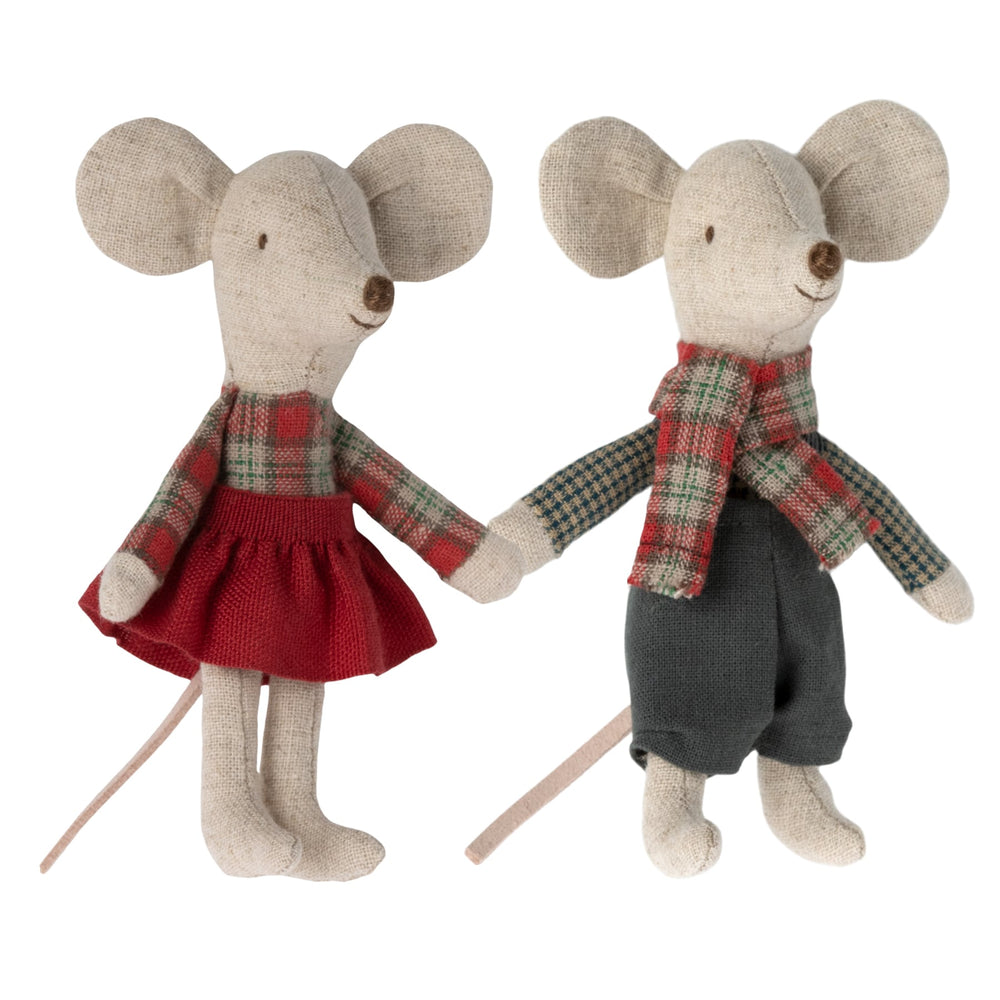 Maileg | Topi gemelli d'inverno, Little brother and sister mouse