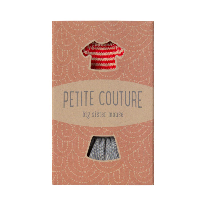 Clothes for big sister mouse, Sweater and skirt