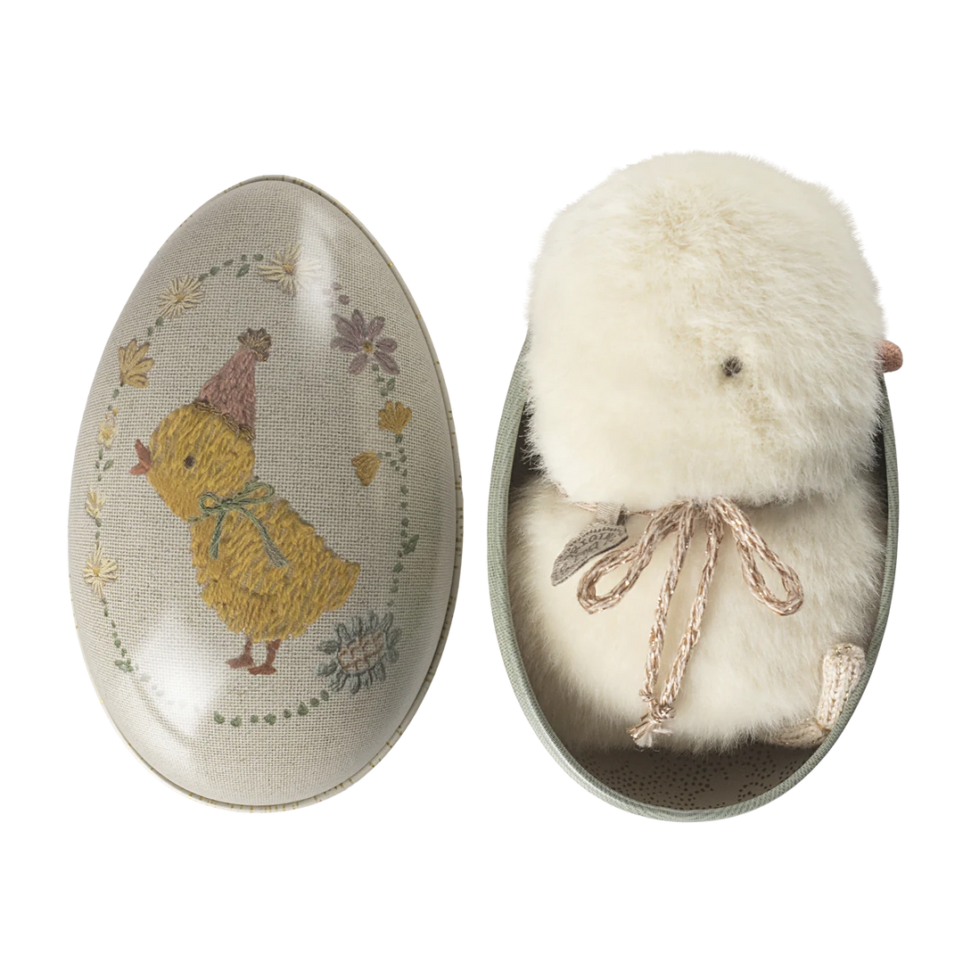 Uovo di Pasqua in metallo piccolo, Pulcino | Maileg
