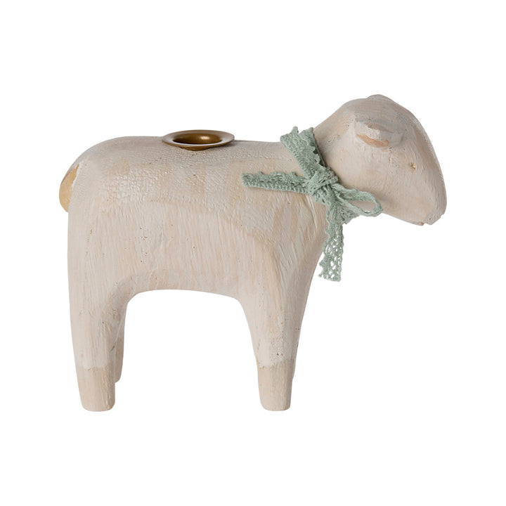 Candle Holder, Lamb - Blue