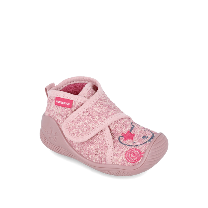 Scarpa da interno biogateo orsetto rosa