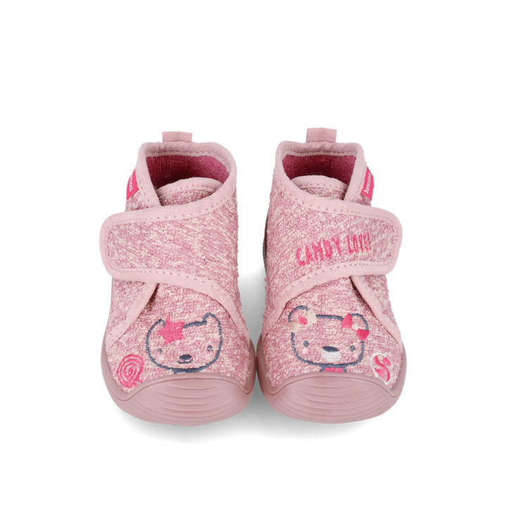 Scarpa da interno biogateo orsetto rosa