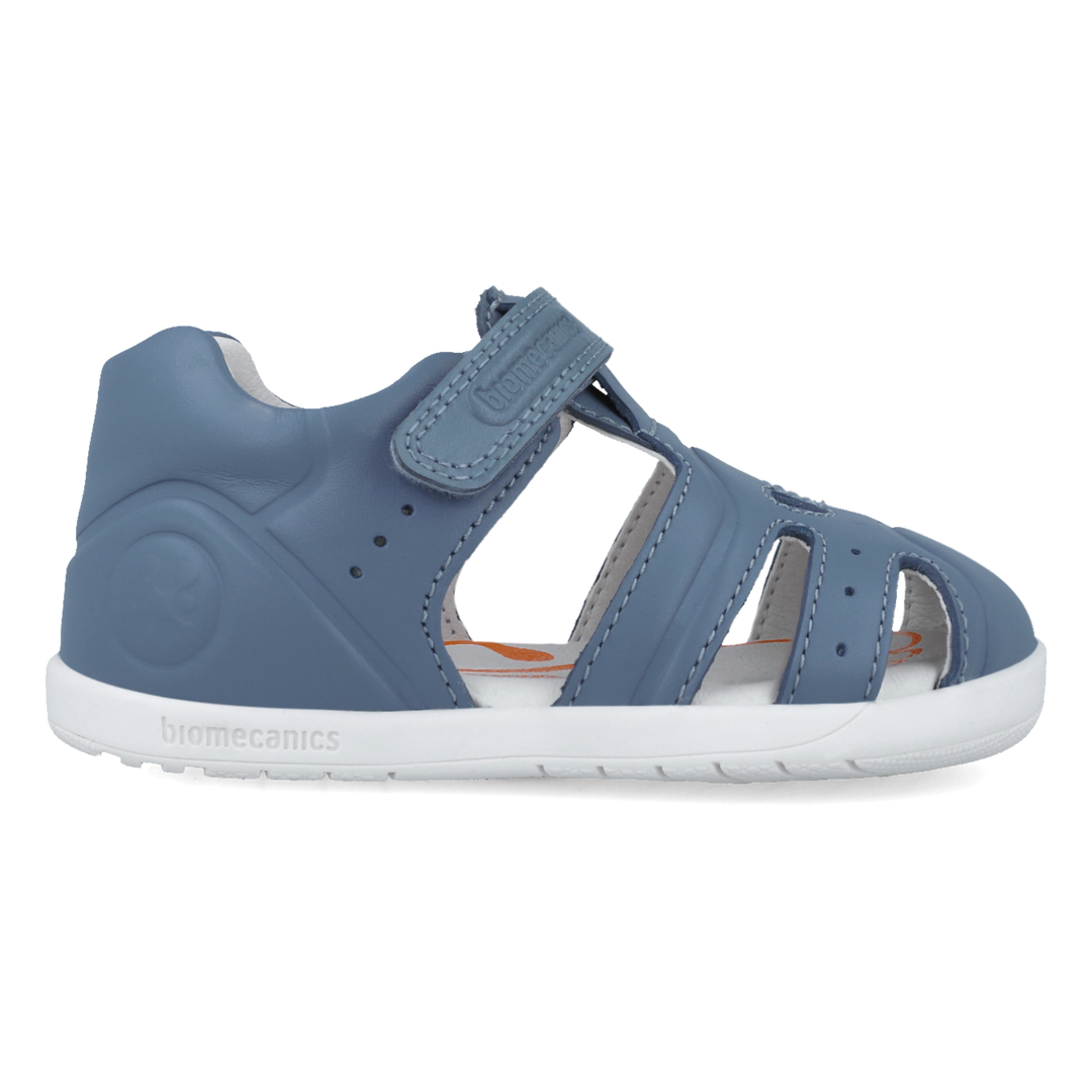 Sandali wider (piedi larghi) in pelle, Blu