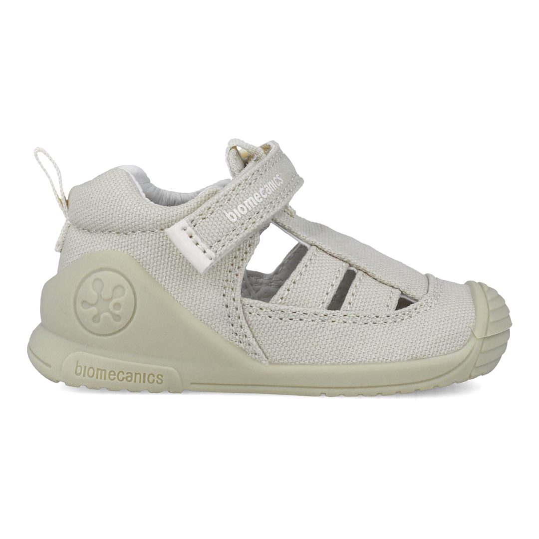 Sandali primi passi in tessuto, Beige