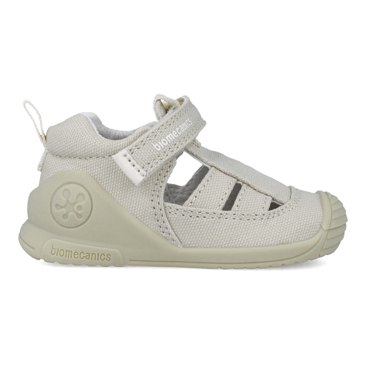 Sandali primi passi in tessuto, Beige