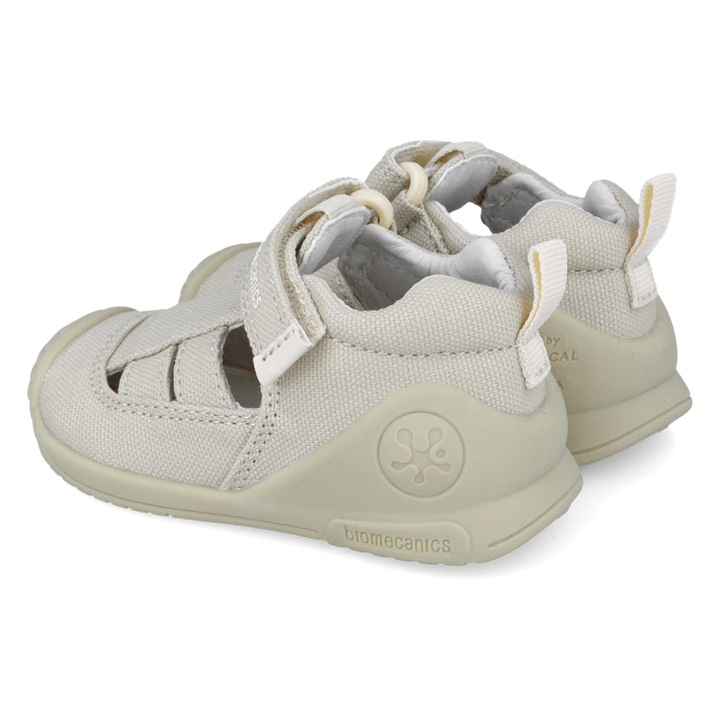 Sandali primi passi in tessuto, Beige